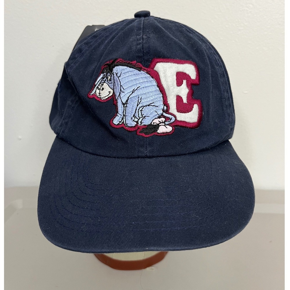 Disney Store Eeyore Baseball Cap Hat OS Navy Blue Cotton Winnie the Pooh VTG NWT